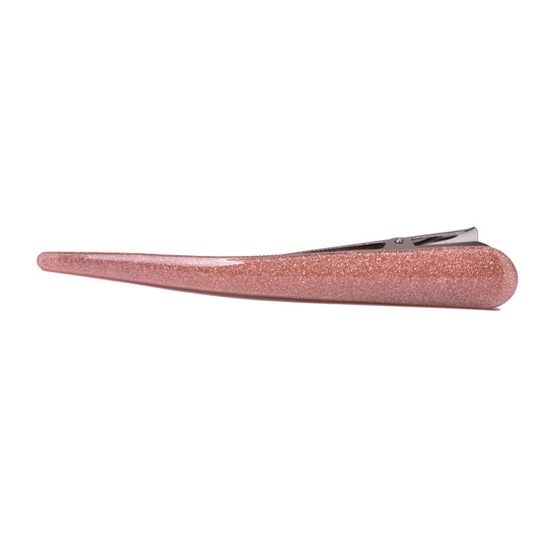 Glittering Powder Glossy Barrettes Lengthened Ox Horn Hairclip