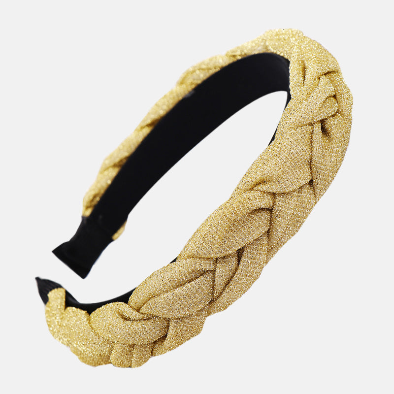 European and American New Bright Silk Headband