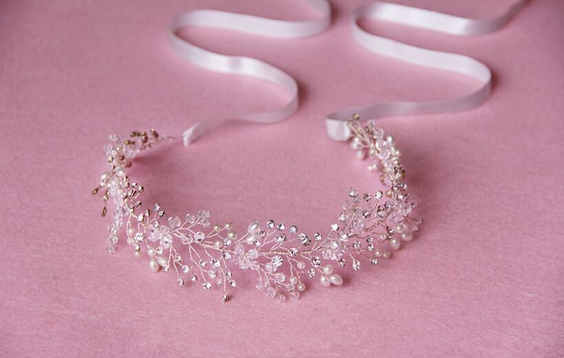 Best Pure Handmade Gold And Silver Crystal Bridal Hair Accessories
