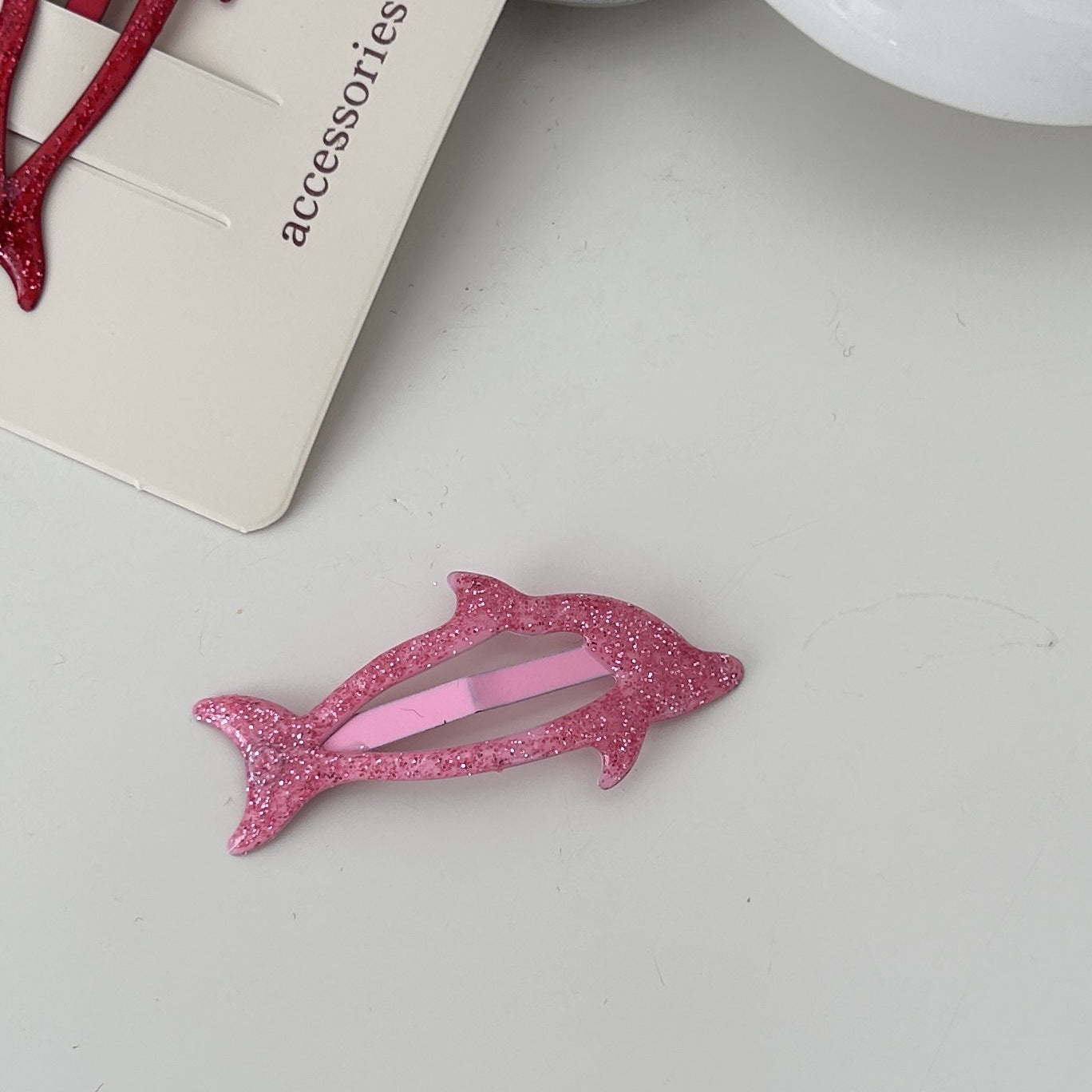 Oil Dripping Dolphin BB Clip Ins Simple Girl Heart Romantic Barrettes