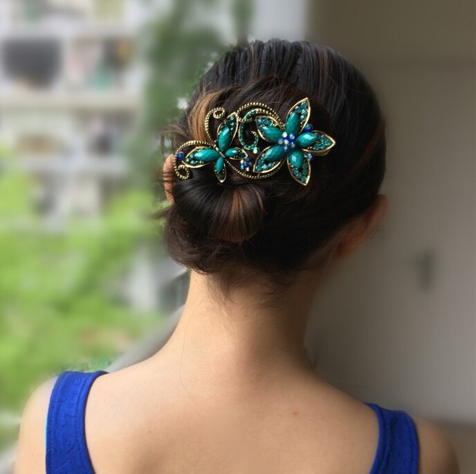 Best style retro resin butterfly dish hair clip