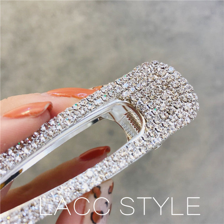 Shiny Crystal Hair Clip For Women Girls
