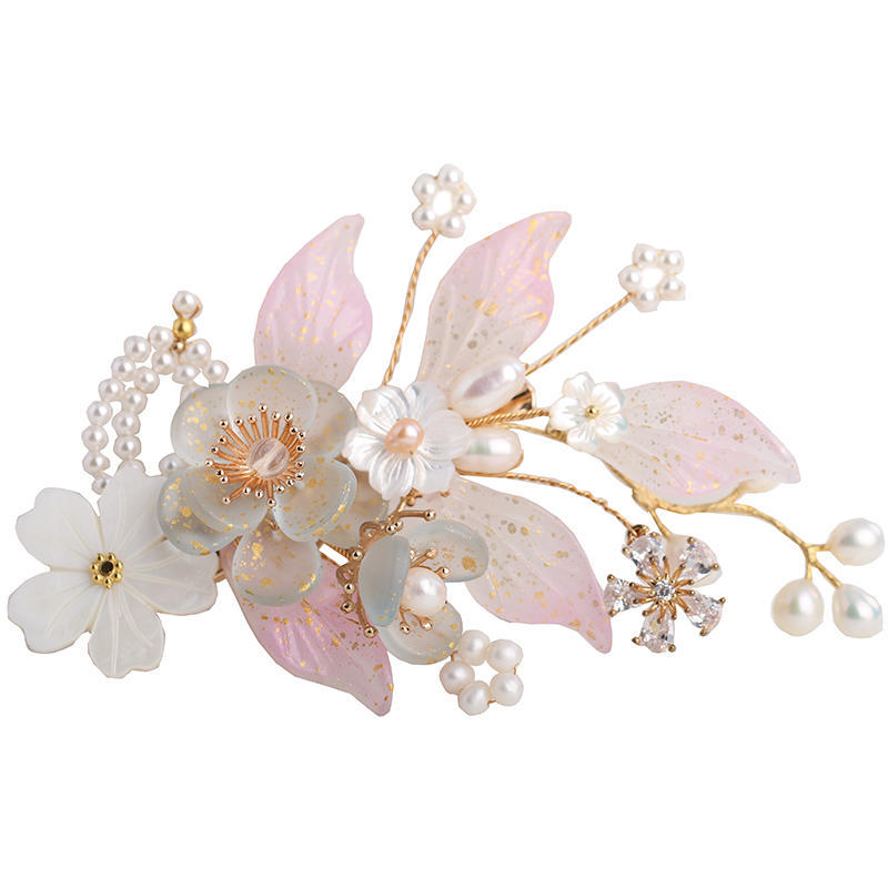 Ancient Style Handmade Hair Crown Fringed Gradient All-match Hair Accessories