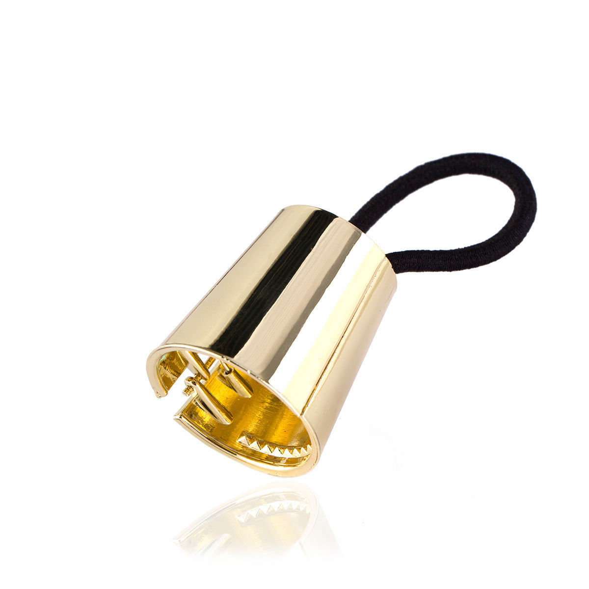 America metal buckle ring simple Ponytail Hair Elastic Alloy smooth big horn hair rope rope accessories