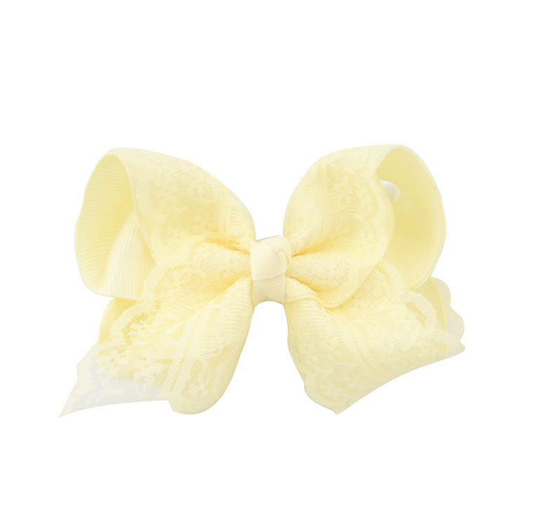Ribbed Bubble Flower Children's Hair Clip Bow