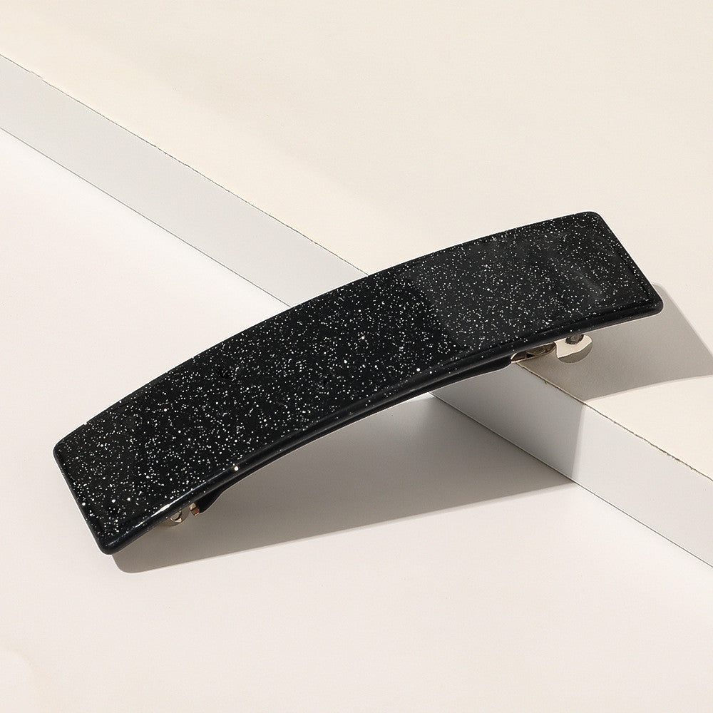 Retro Square Shape Grabbing  Acetate Sheet Spring Chuck Hair Clip