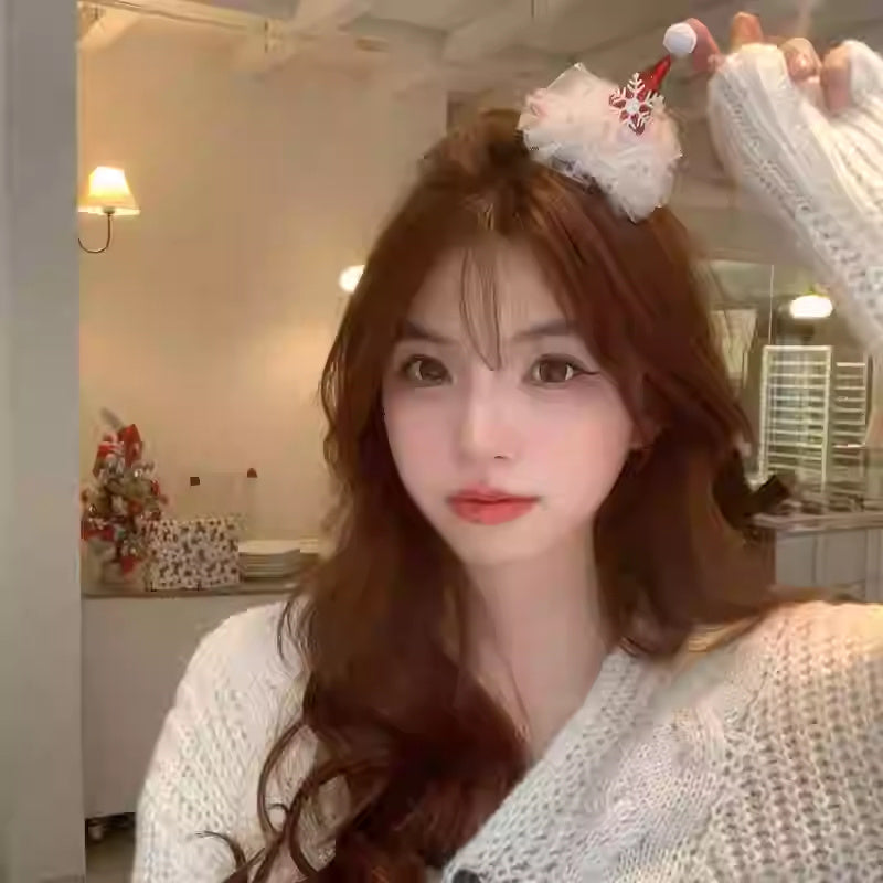 Hat Barrettes Cute Girly Heart