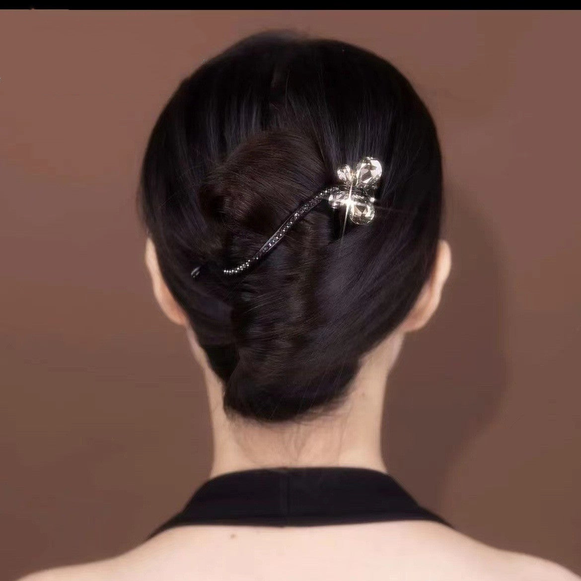 New Delicate Shiny Butterfly Gold Hair Clip