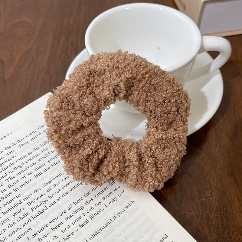 Cute Plush Intestine Hair Ring  Scrunchies  Girls' Hair Accessories