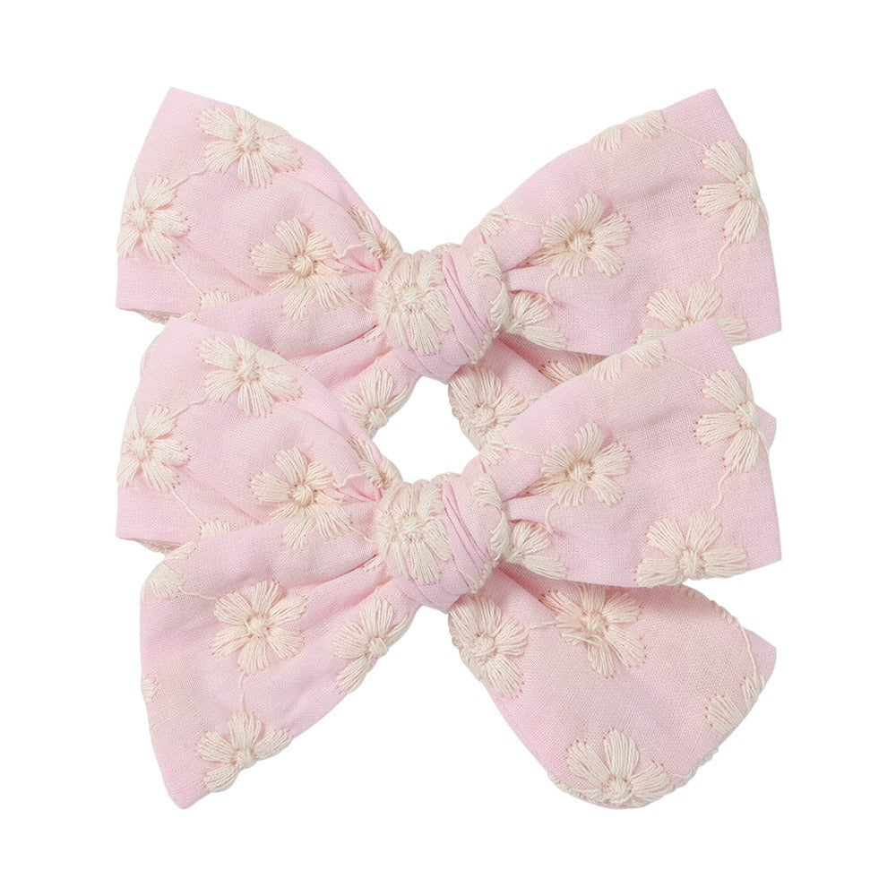 Simple College Style Candy Colored Cloth Ponytail Clip Hair Ornaments