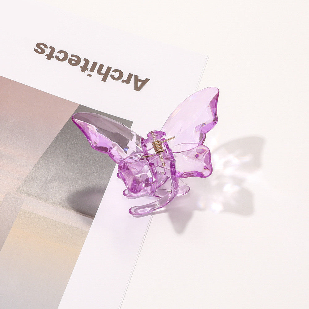 Women's Fashion Transparent Butterfly Barrettes