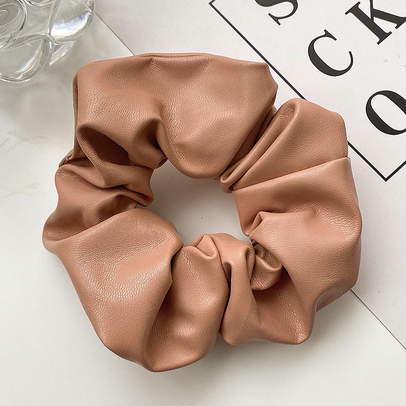 Leather Pig Large Intestine Hair Ring Female Summer Net Red