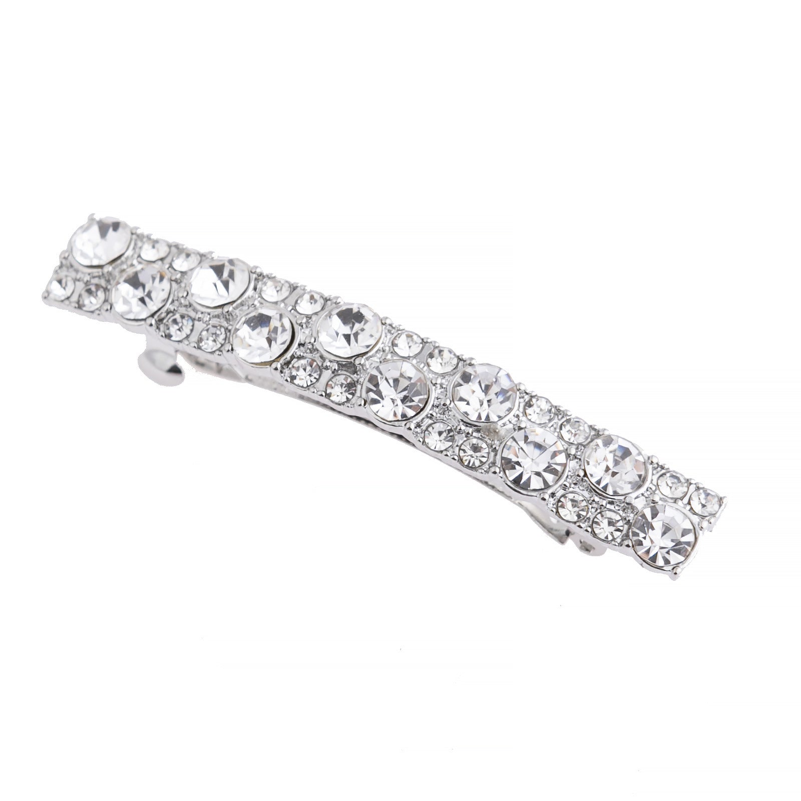 European-style Diamond Shiny Rectangular Strip Barrettes