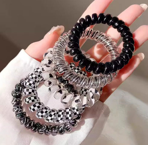 Shining Telephone Line Hair Ring Girl