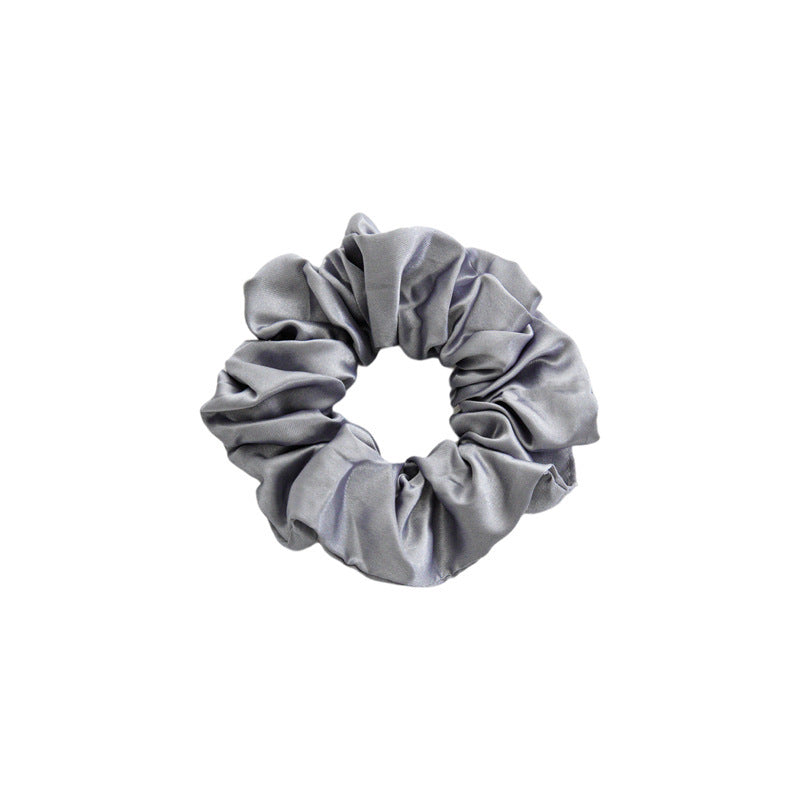 Pure Satin Fabric Large Intestine Hair Ring Women's Simple Rubber Band Hair Accessories