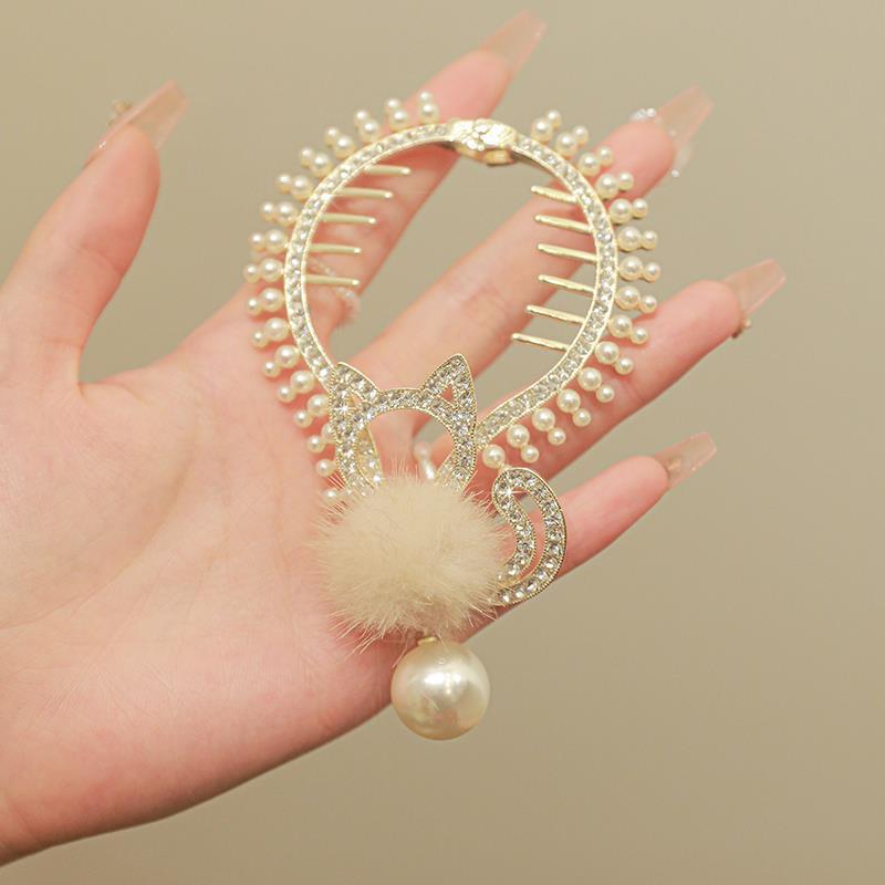 Sweet Hair Clip With Pearl Tassels