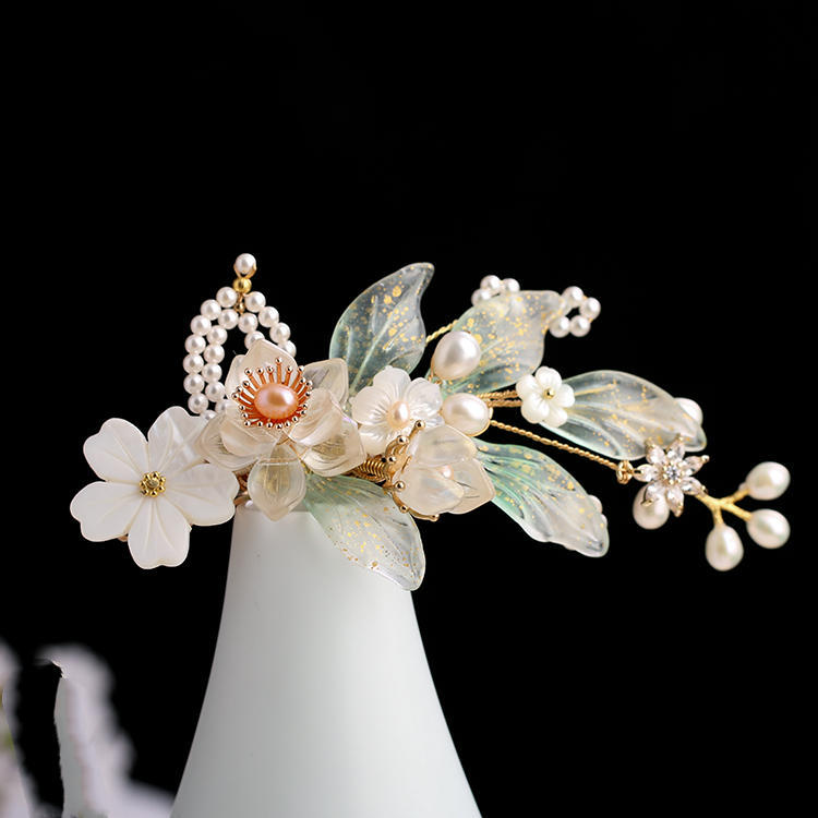 Ancient Style Handmade Hair Crown Fringed Gradient All-match Hair Accessories