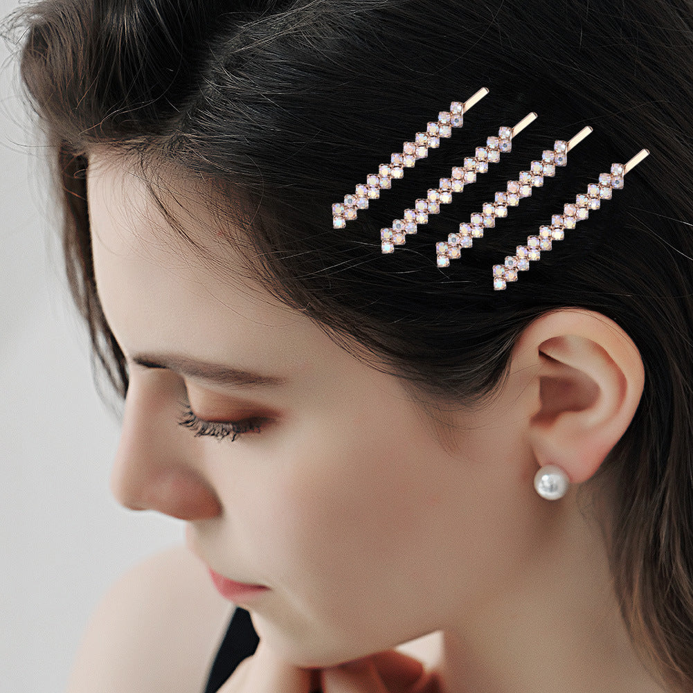 Best Diamond Claw Chain Hair Clip Bar Shaped Clip Wedding Hairware
