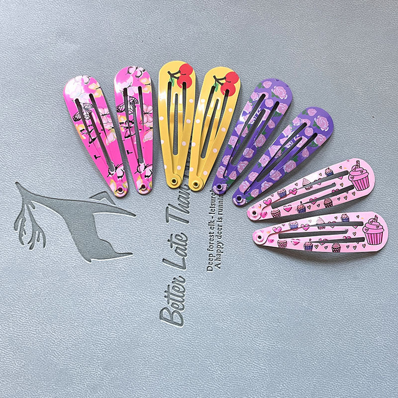 Paint Printing BB Clip Children's Broken Hair