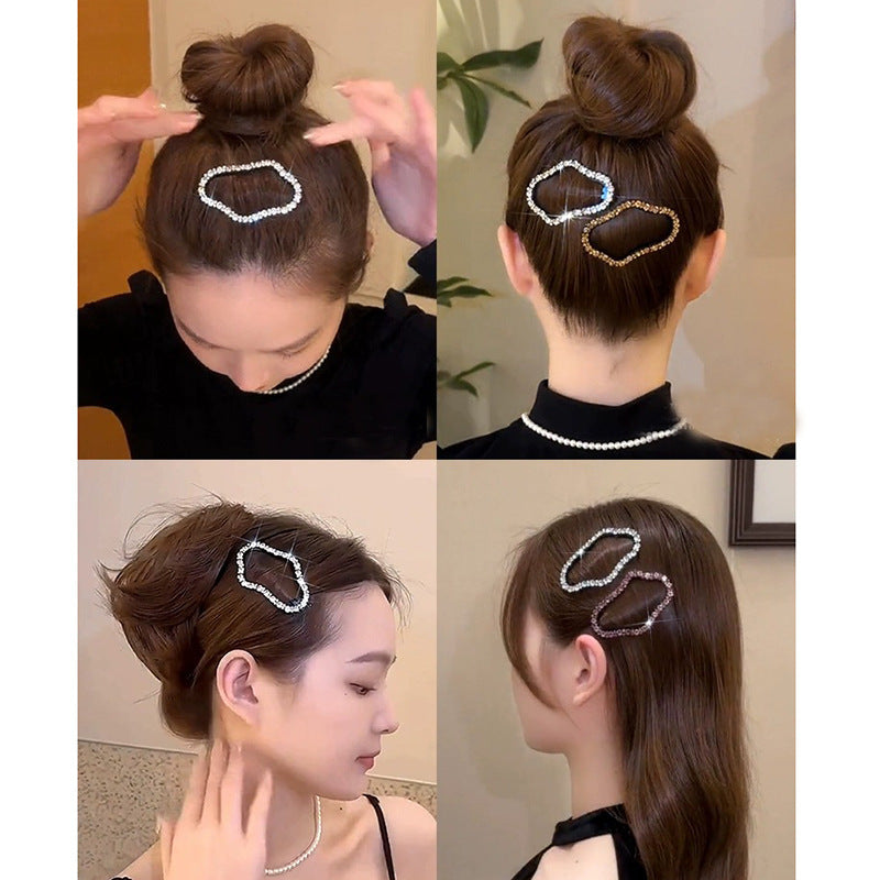 Cloud Clip Cropped Hair BB Clip High-end Rhinestone-encrusted