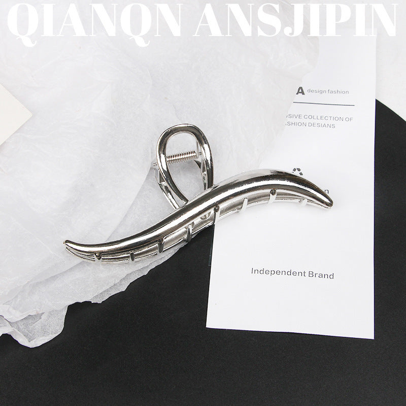 Simple High-grade Metal Barrettes Women