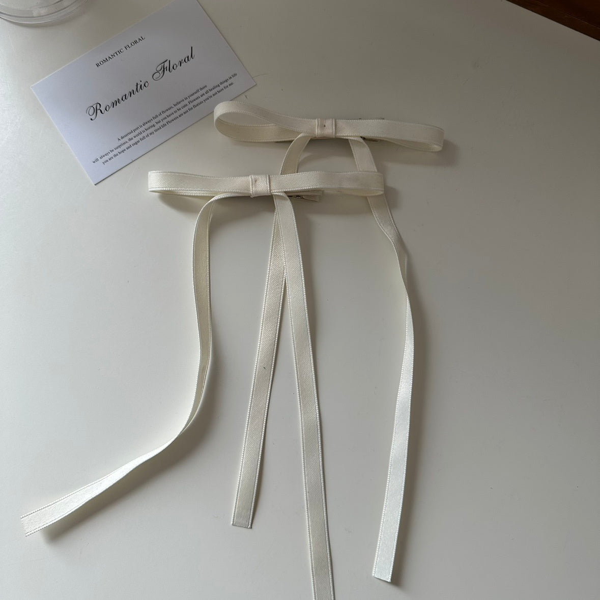 Bow Hair Clip Streamer Headpiece