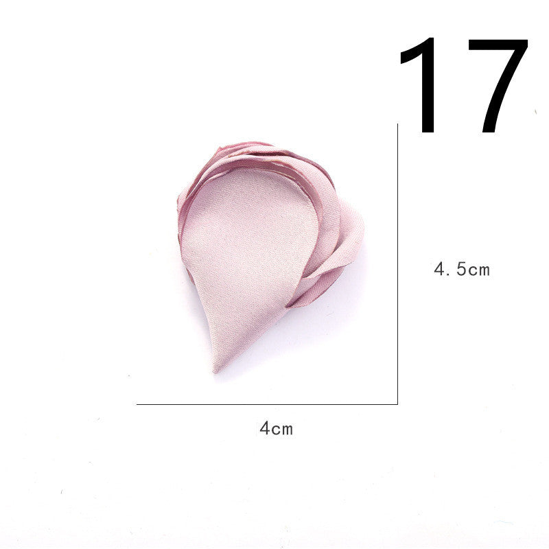 Fabric Flower Rose Sticky Head DIY Handmade Headdress
