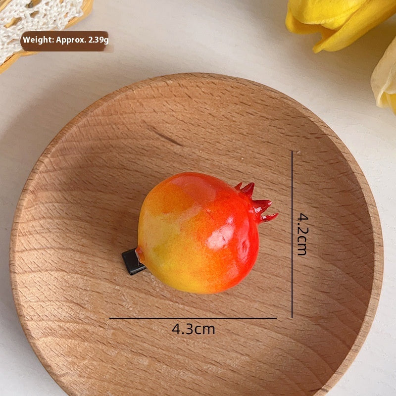 Simulation Cartoon Fruit Barrettes