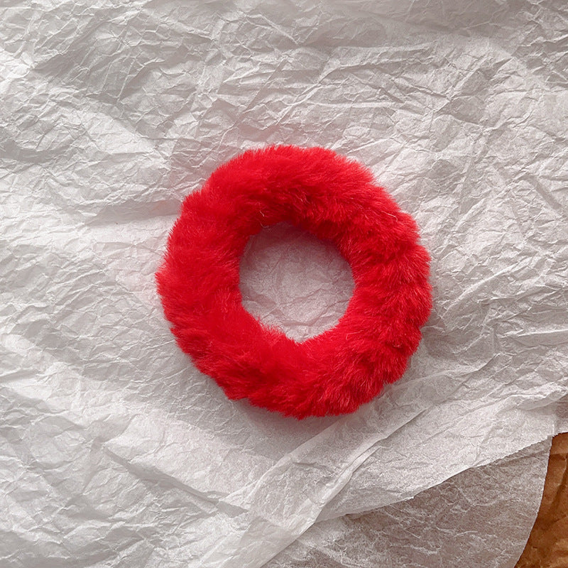 Cute Plush Intestine Hair Ring  Scrunchies  Girls' Hair Accessories