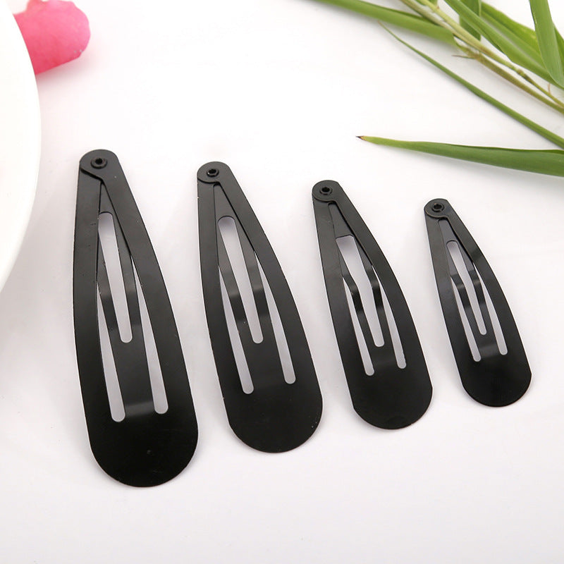 Water Drop Clip BB Clip Gold Swimming Black Nickel Color Bow Handmade Hair Accessories
