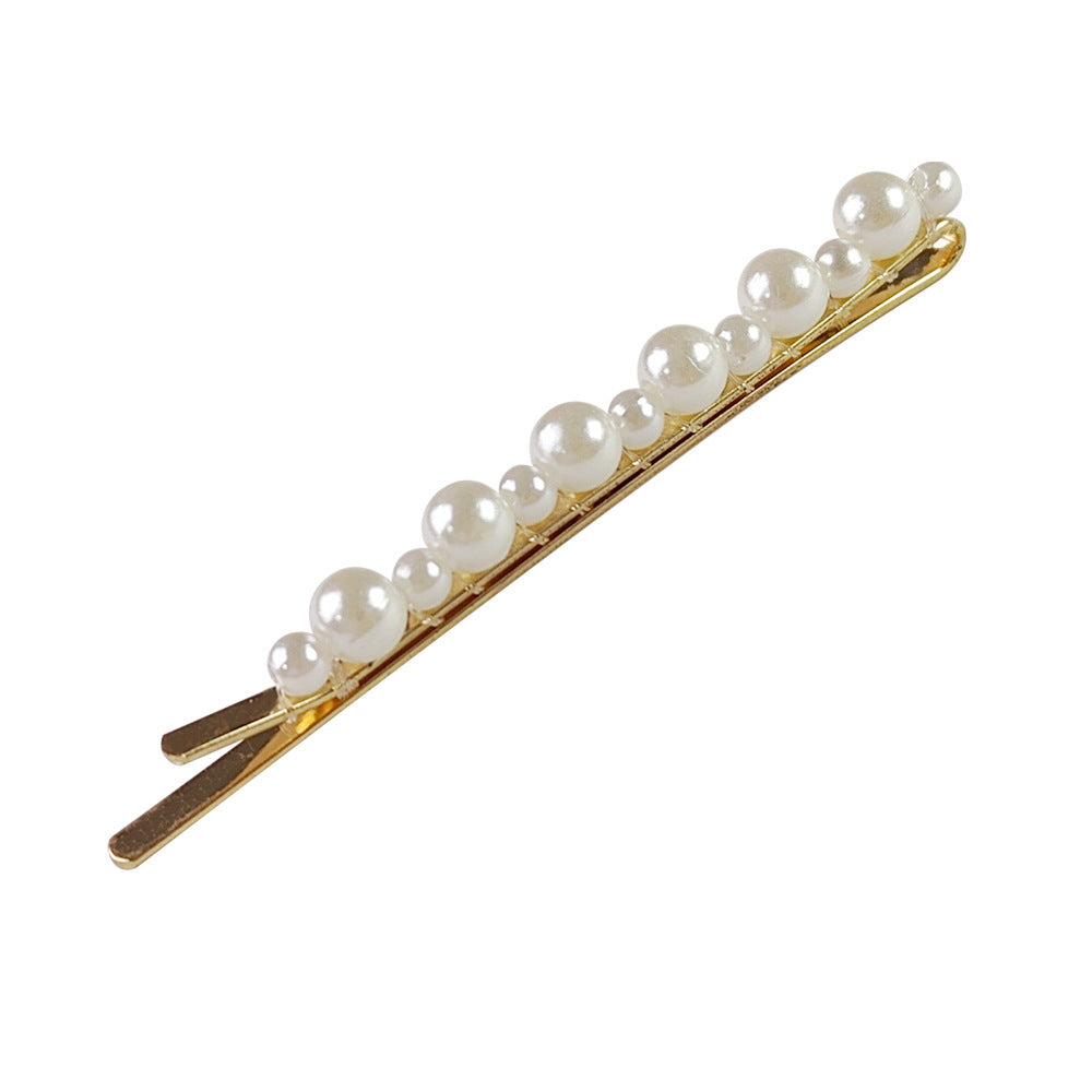 Popular Best Hair Accessories Pearl Barrettes Updo BB Clip Shredded Hairpin Fishing Thread Hand-woven Hair Clip Bang Side Clip