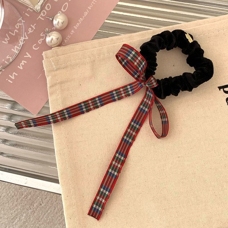 Bow Large Intestine Hair Ring Headdress Simple Black New Products