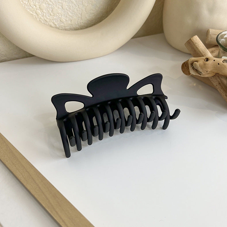 Brown-colored Back Of The Head Large Plate Hair Clip