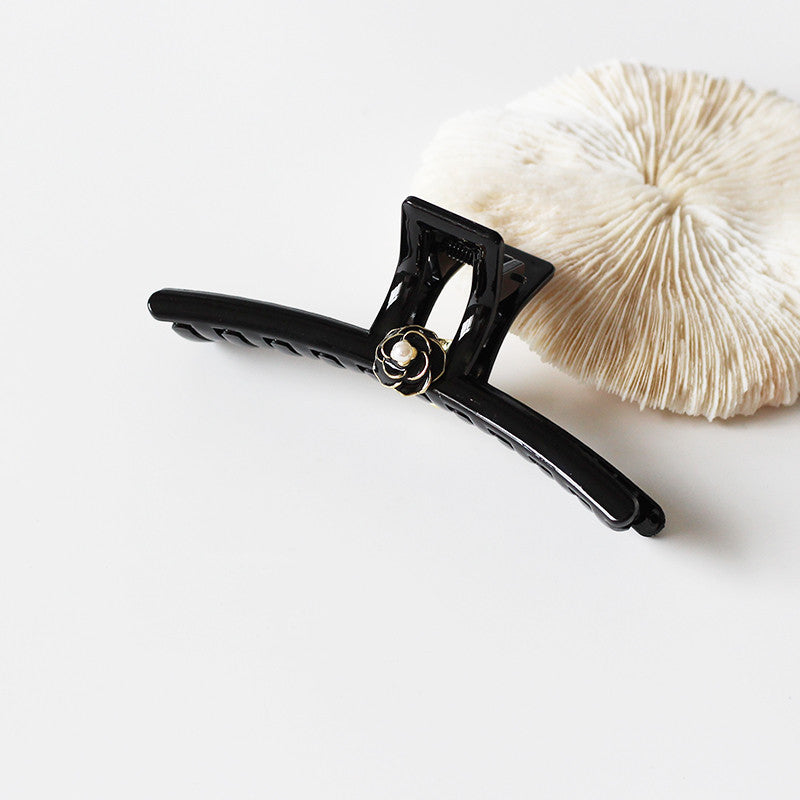 Summer Camellia Barrettes Flower Back Head Head Clip