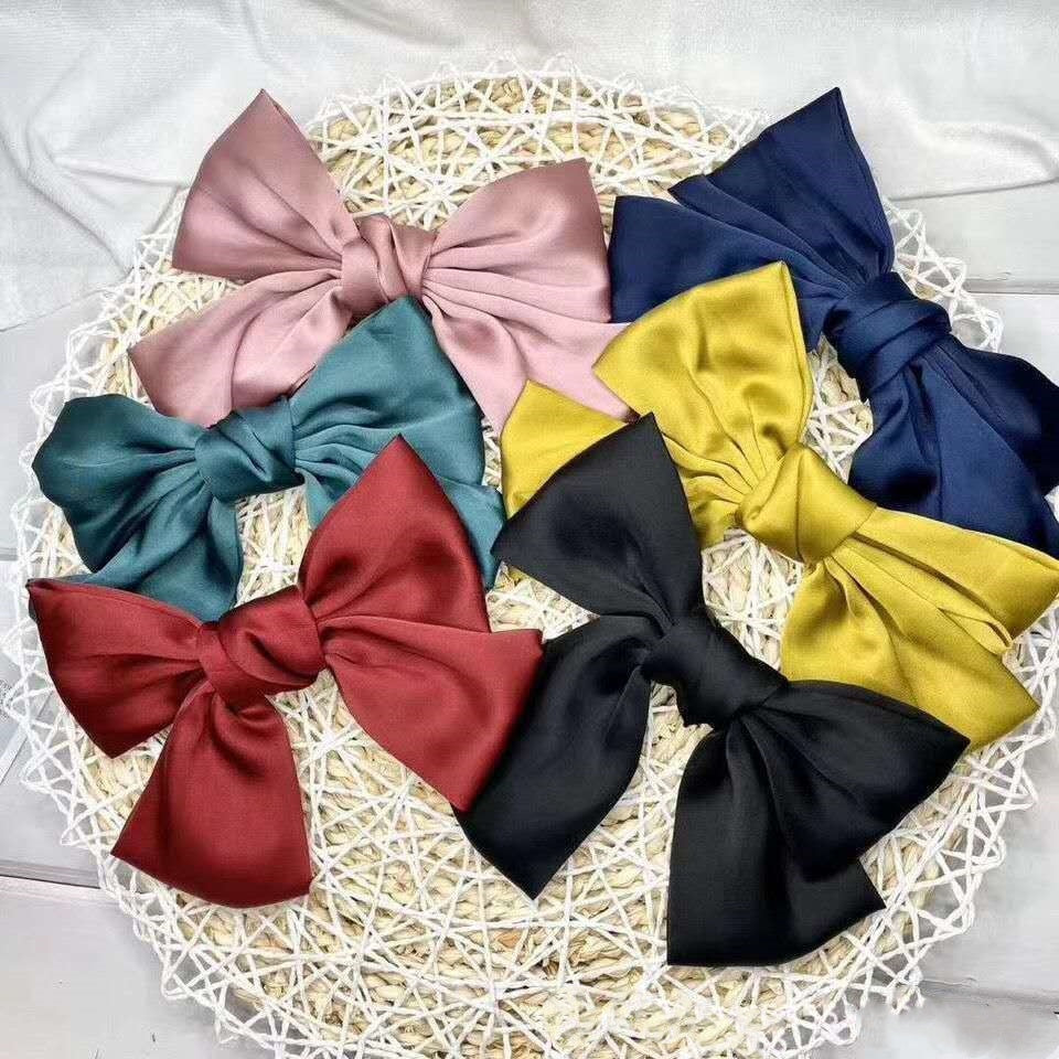Best High-grade Satin Bow Headdress Flower Hair Ring