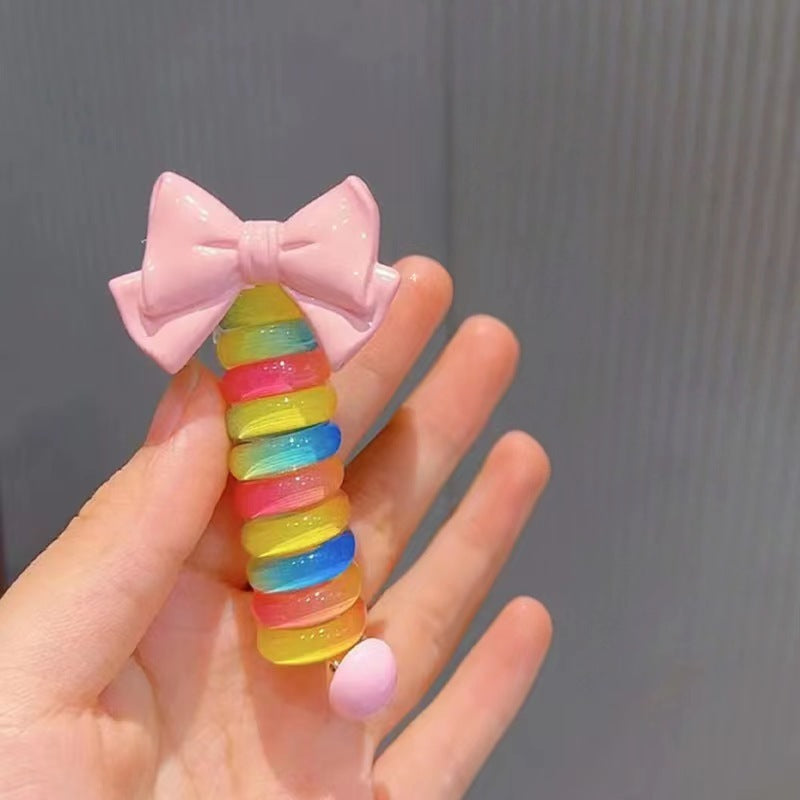 Cute Cartoon Colorful Hair Ring  Hair Accessories Rubber Band Hair Rope