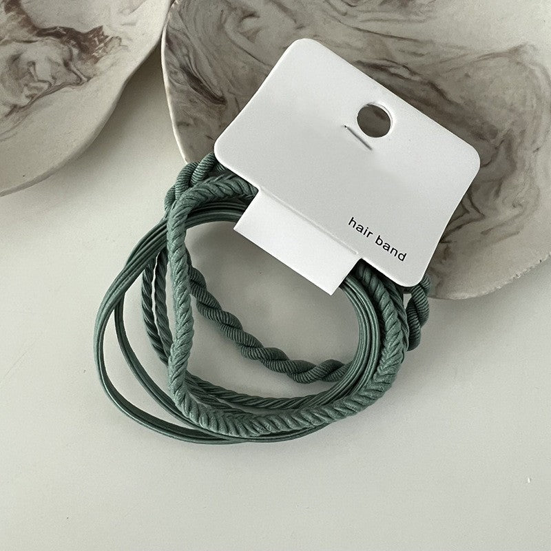High Elastic Hair Band Simple Color Hair Ring