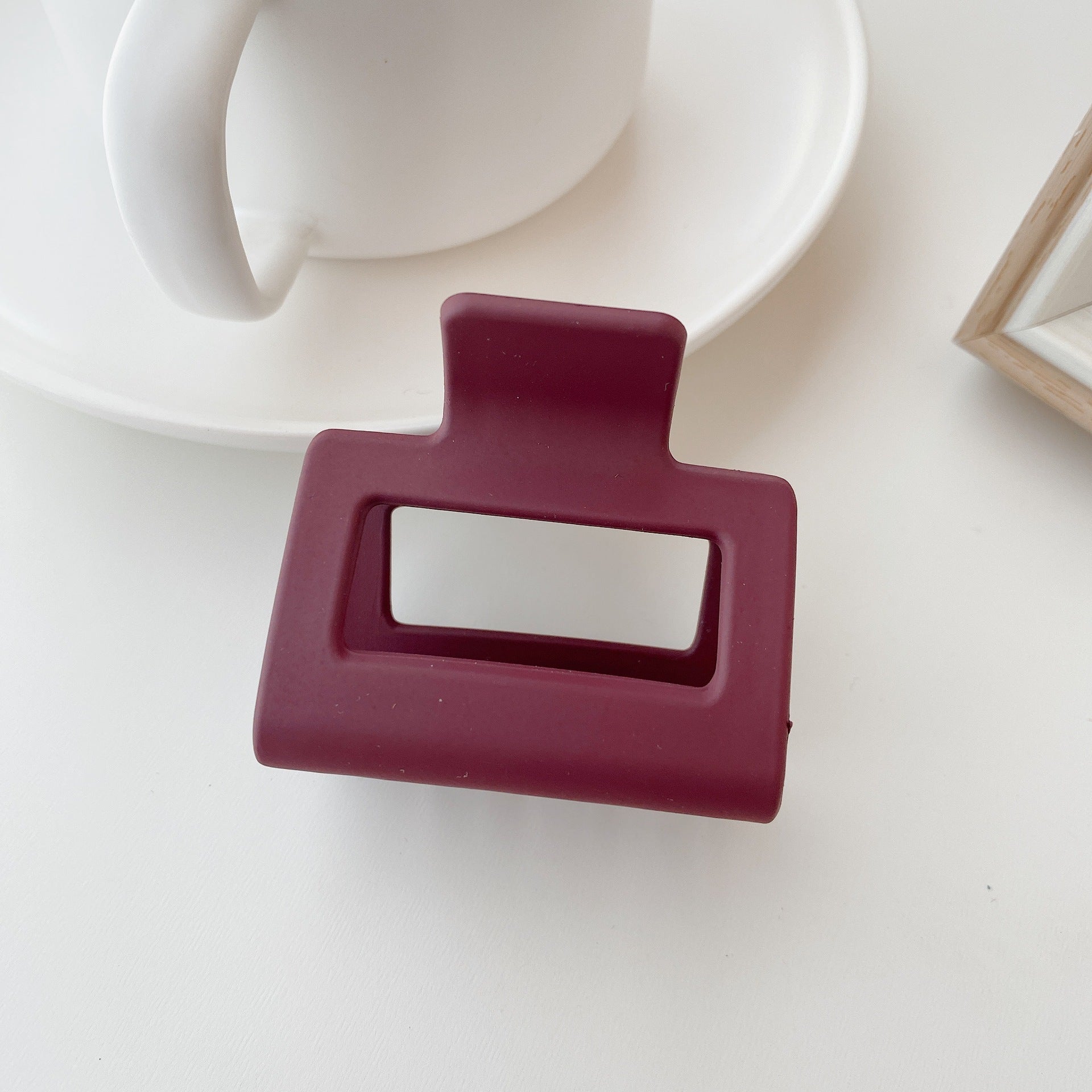 Hair Accessories Girl Hair Clip Frosted Style 5cm Square