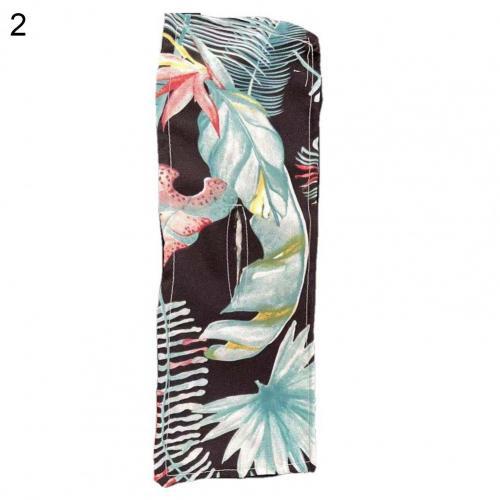 Printed Bow  Ring Rope Wire Fixed Hair Band