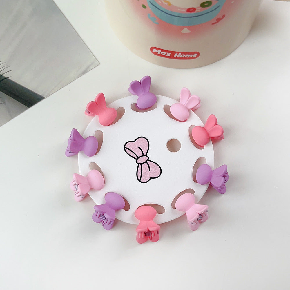 New Children's Barrettes 10 PCs Colorful Cartoon Baby Small Jaw Clip Bangs Broken Hair Princess Hairstyle Mini Hairpin