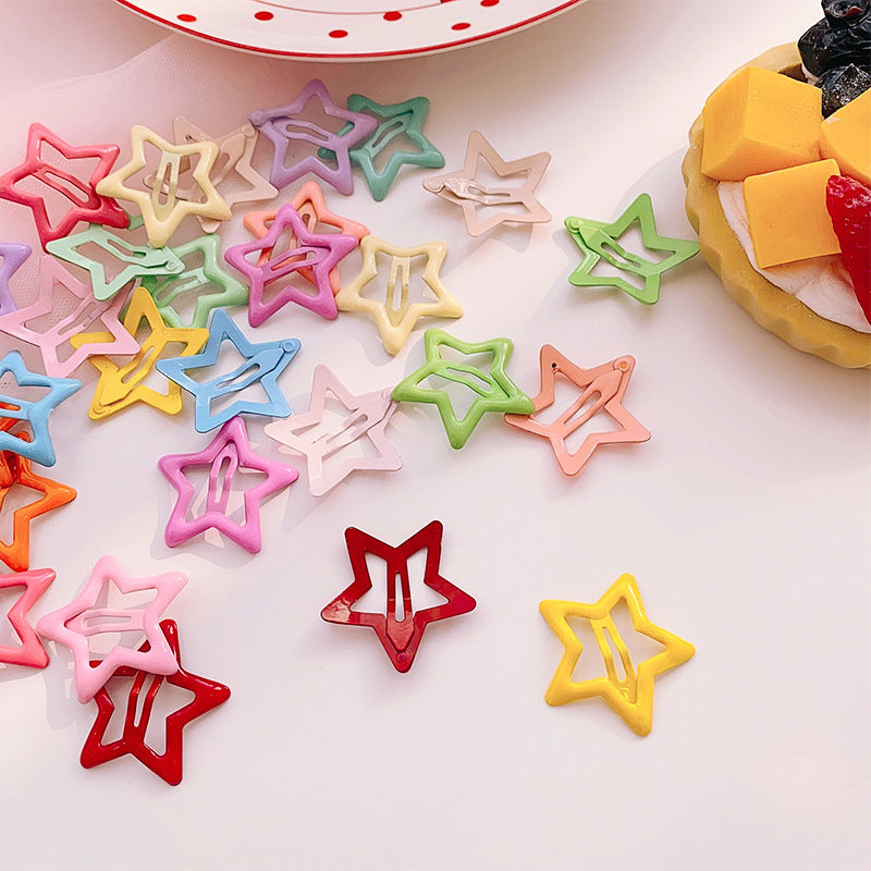 Candy Coloured Drip Stick Star Hair Clip