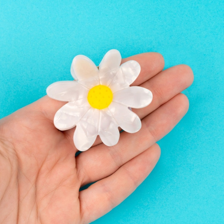Women's Cherry Rhinestone Tulip Acrylic Hair Clip