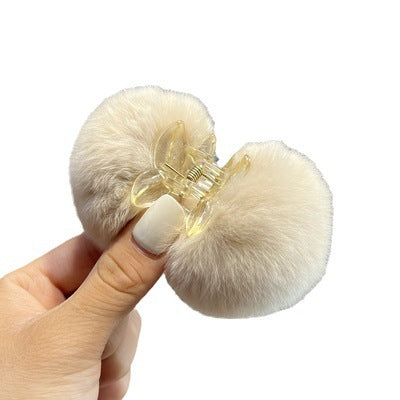 Elegant Pompons Barrettes Back Head