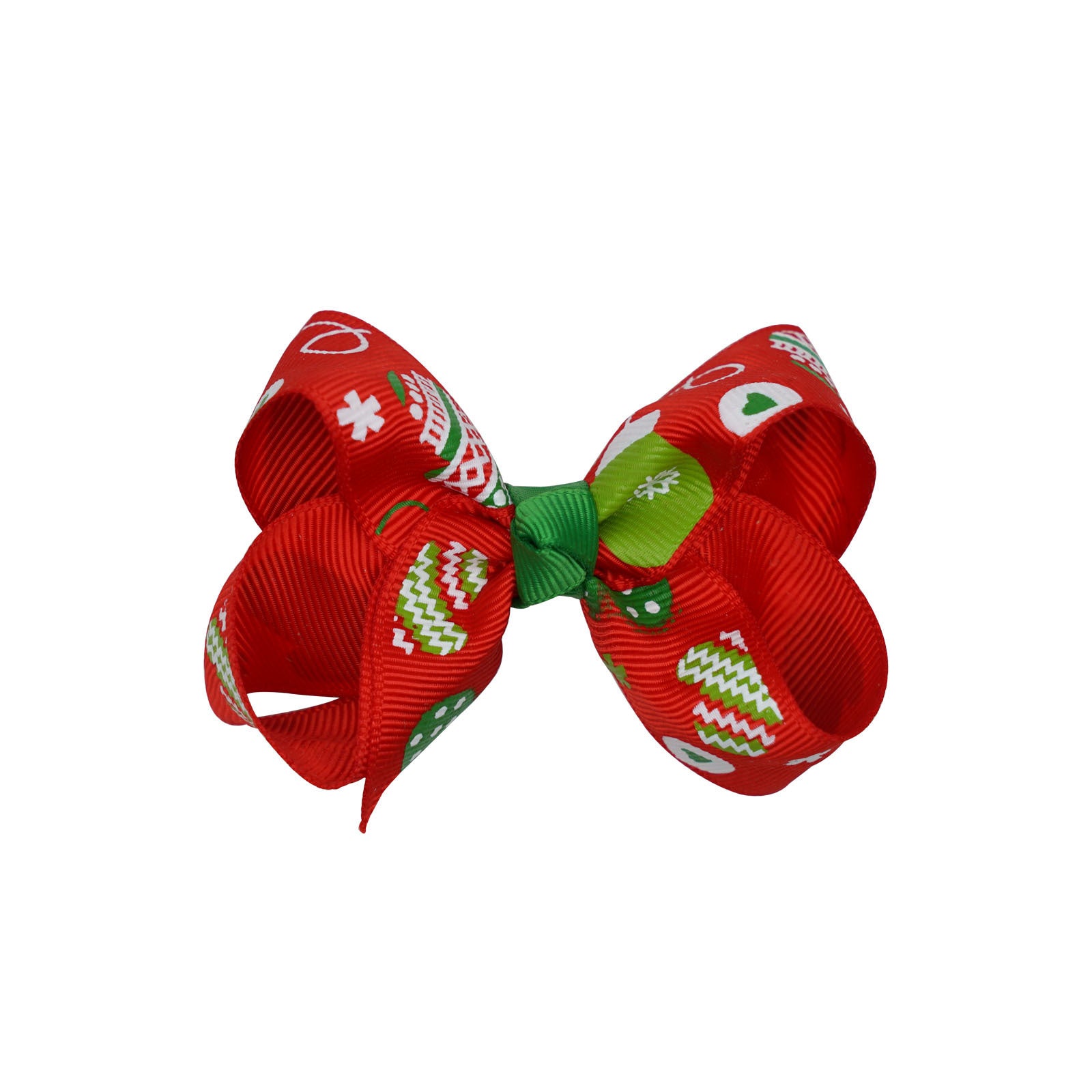 Santa Claus Printed Bow Barrettes European And American