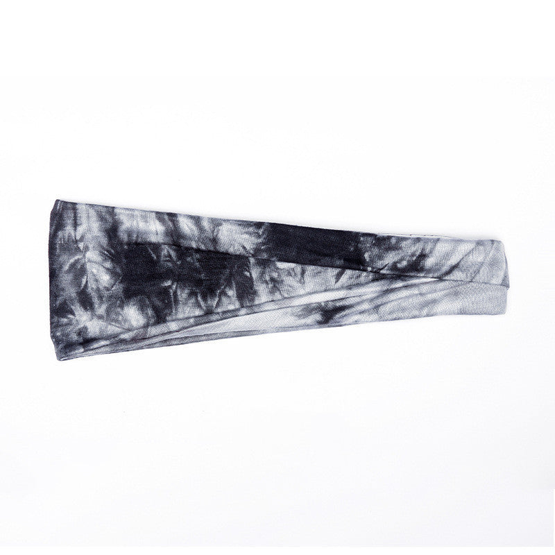 Tie-dye Turban Wide Side Sports Headband