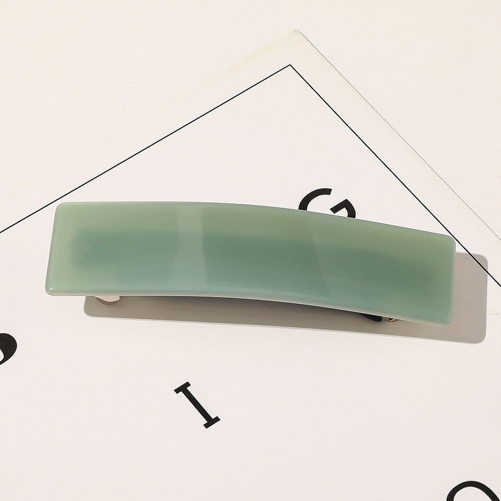 Retro Square Shape Grabbing  Acetate Sheet Spring Chuck Hair Clip