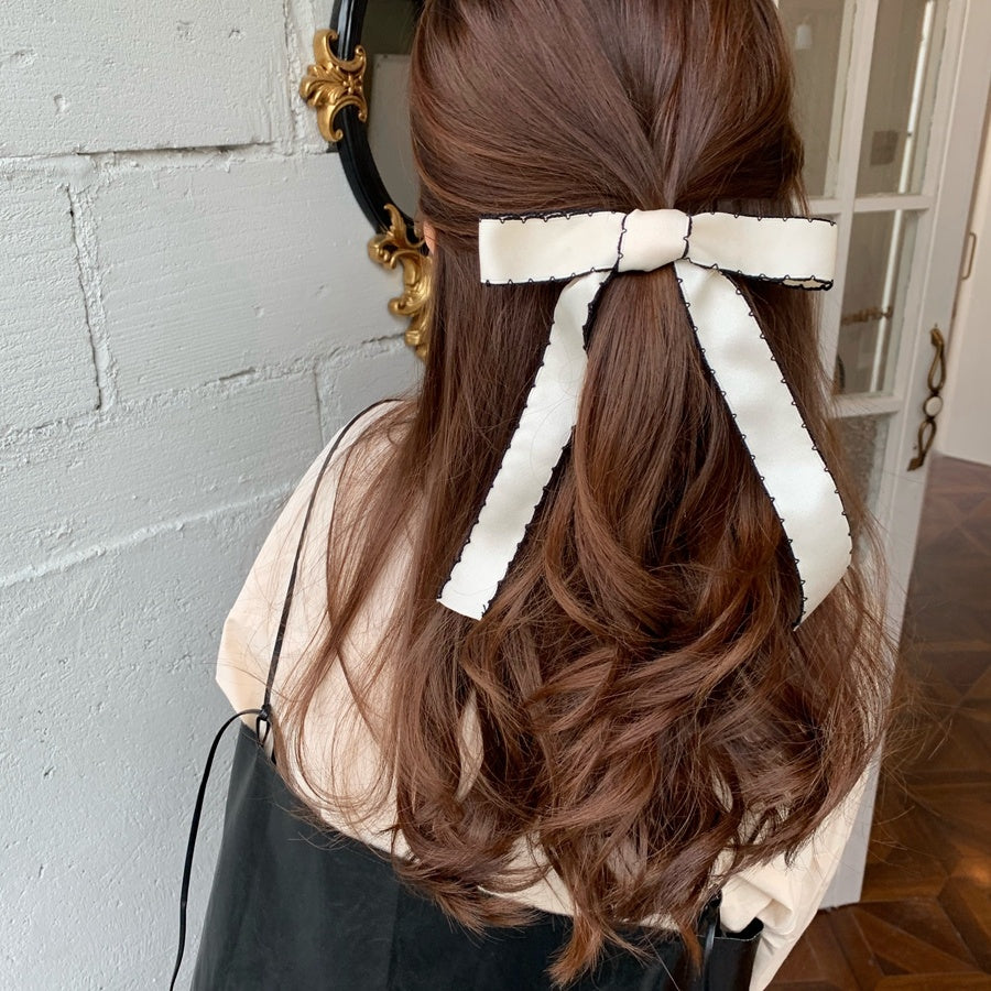 Fashion Women's Wavy Side Bow Hair Clip
