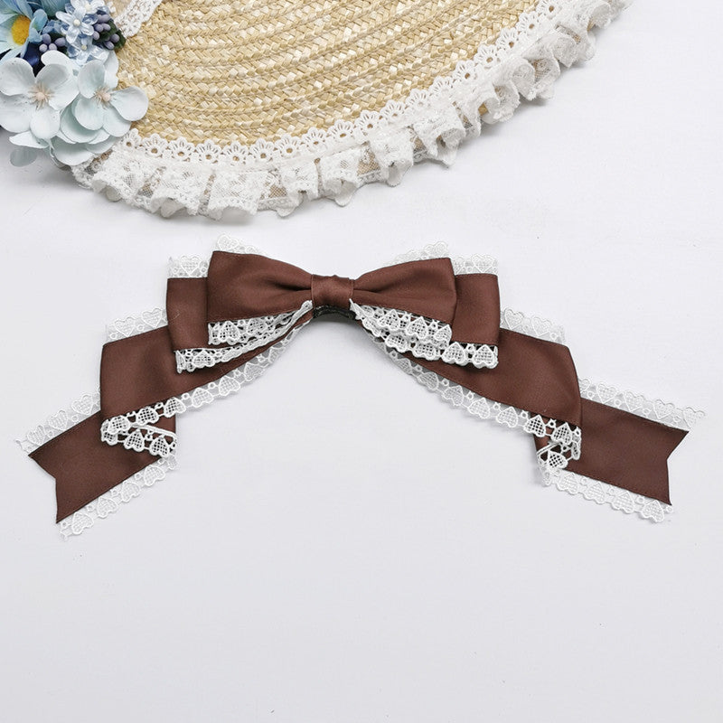 Versatile Lolita Lace Bow Hairband Hair Clip