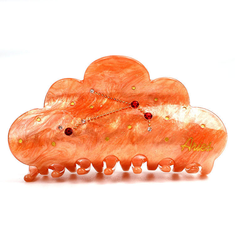 New Twelve Constellation Barrettes Women's Large Grip
