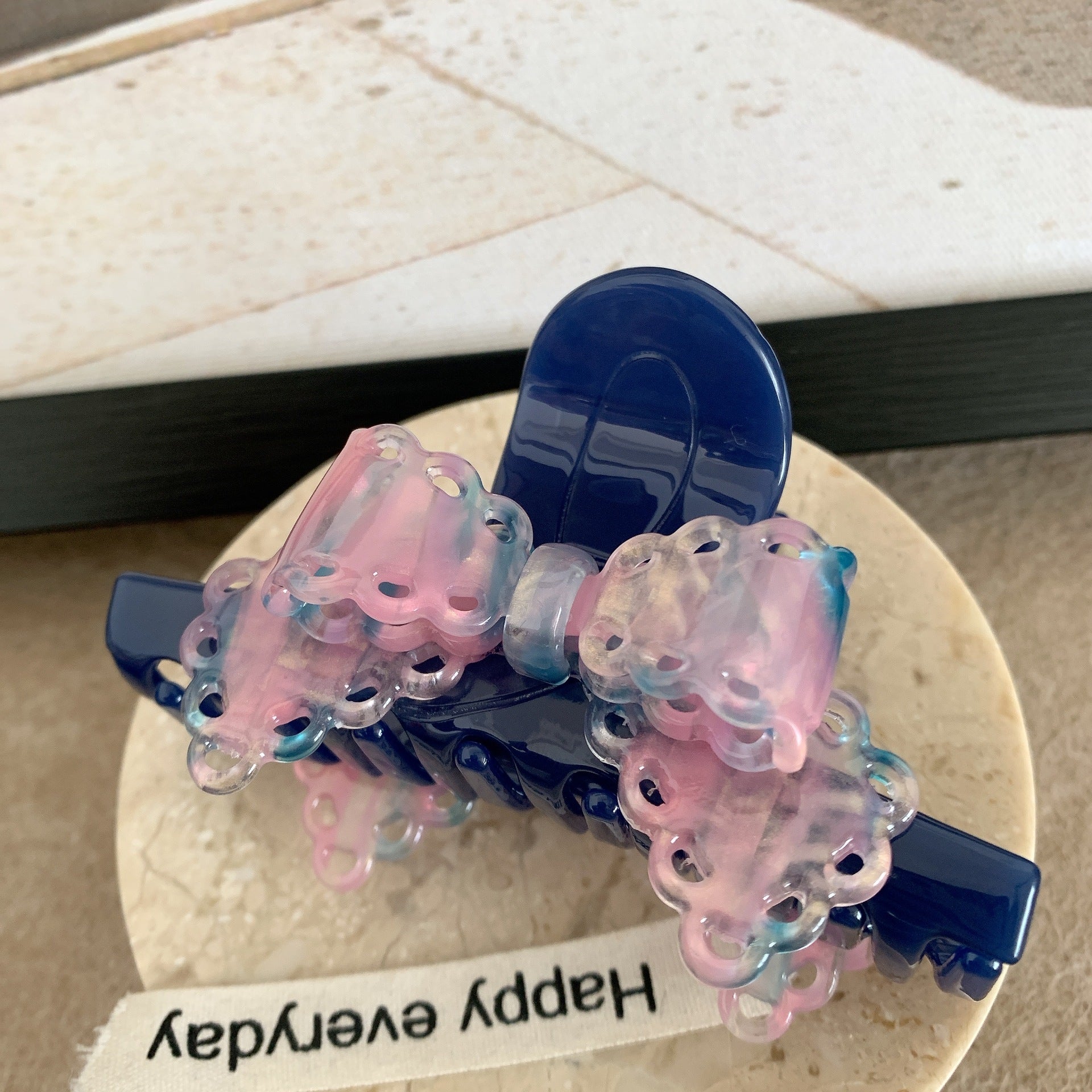 Acetic Acid Lace Bow Barrettes Sweet Temperament Girl